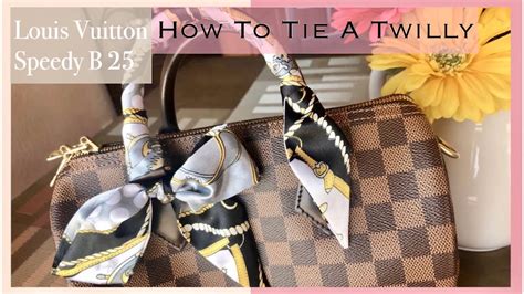 how to tie a twilly on louis vuitton bag